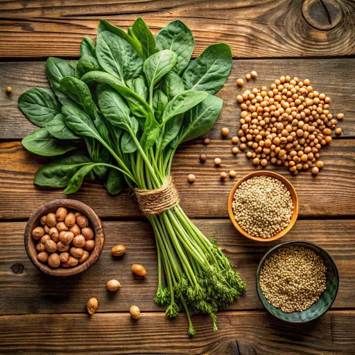 Fıstıklı Ispanak ve Mercimek Pilavı